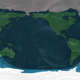 Visibility of the November 19 partial lunar eclipse. Darker areas indicate better visibility.